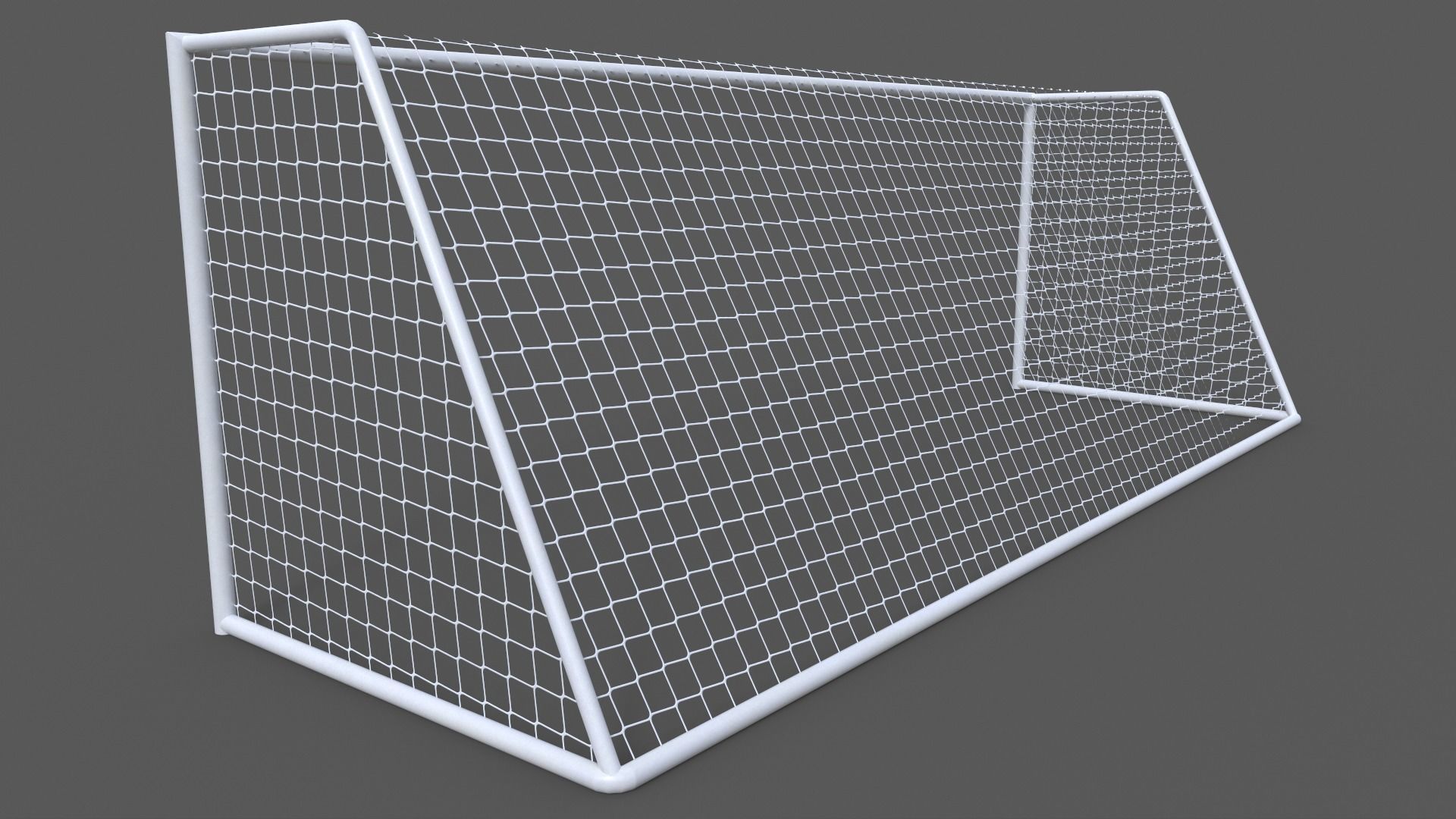 PBR Soccer Football Goal Post D Low-poly 3D model_7