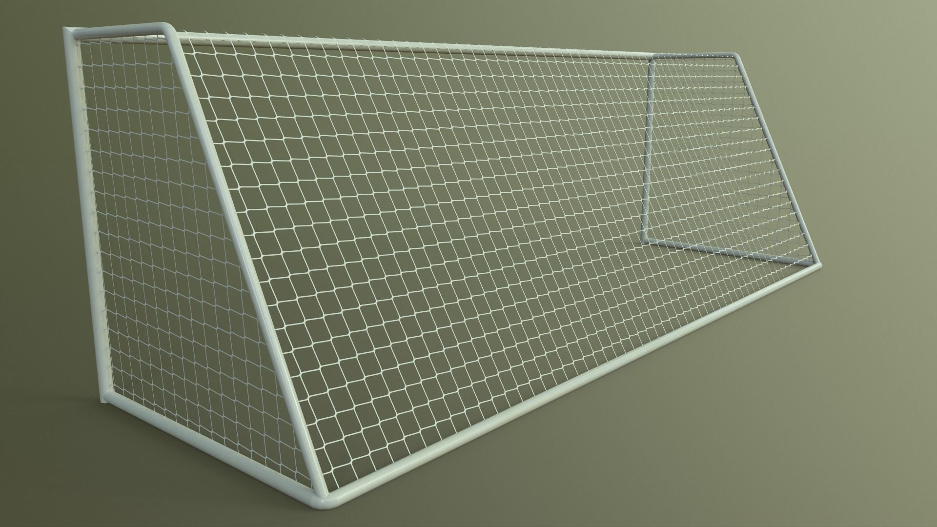 PBR Soccer Football Goal Post D Low-poly 3D model_14