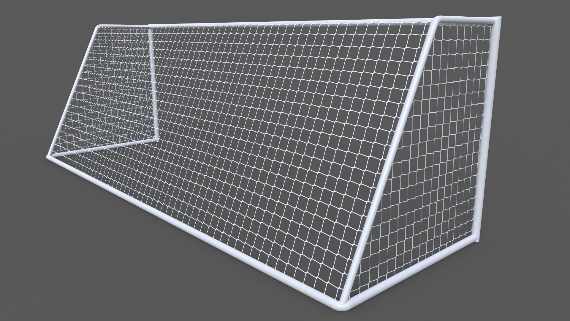 PBR Soccer Football Goal Post D Low-poly 3D model_5
