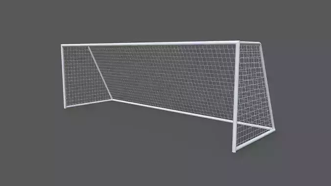 PBR Soccer Football Goal Post D Low-poly 3D model
