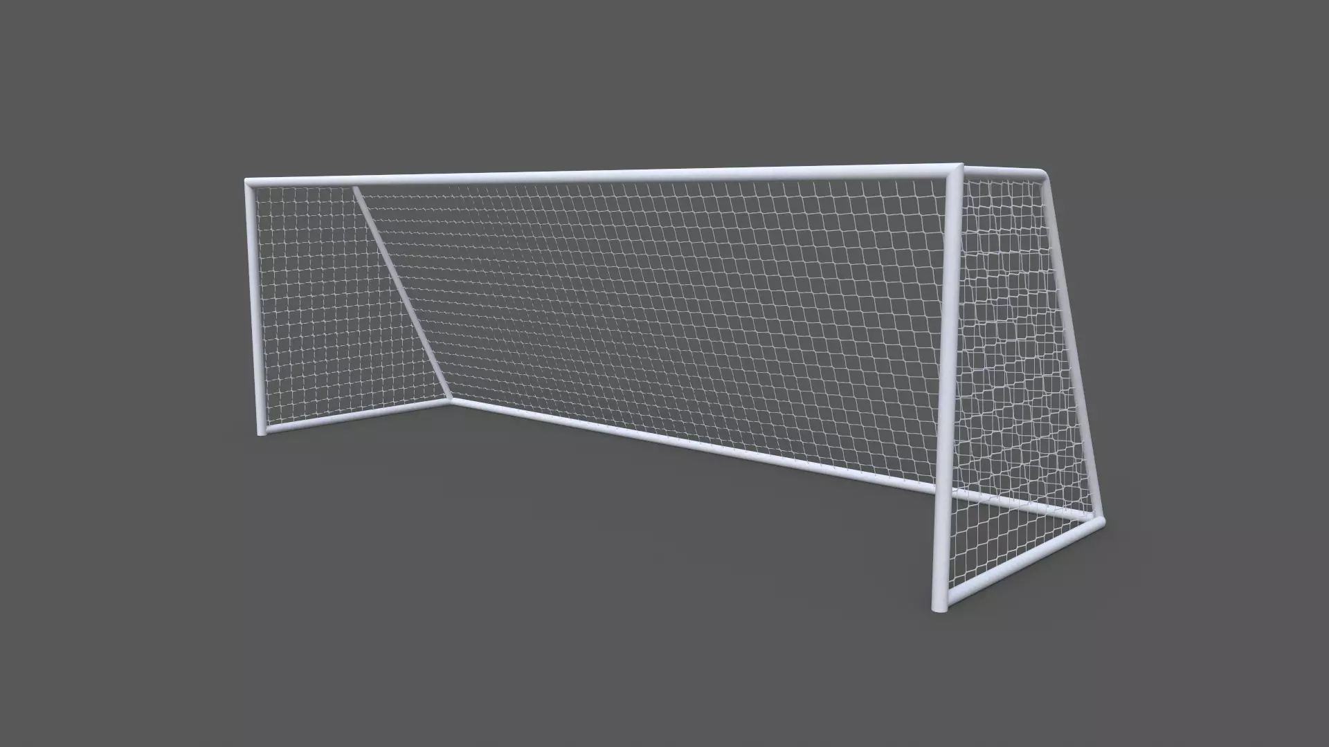 PBR Soccer Football Goal Post D Low-poly 3D model_0