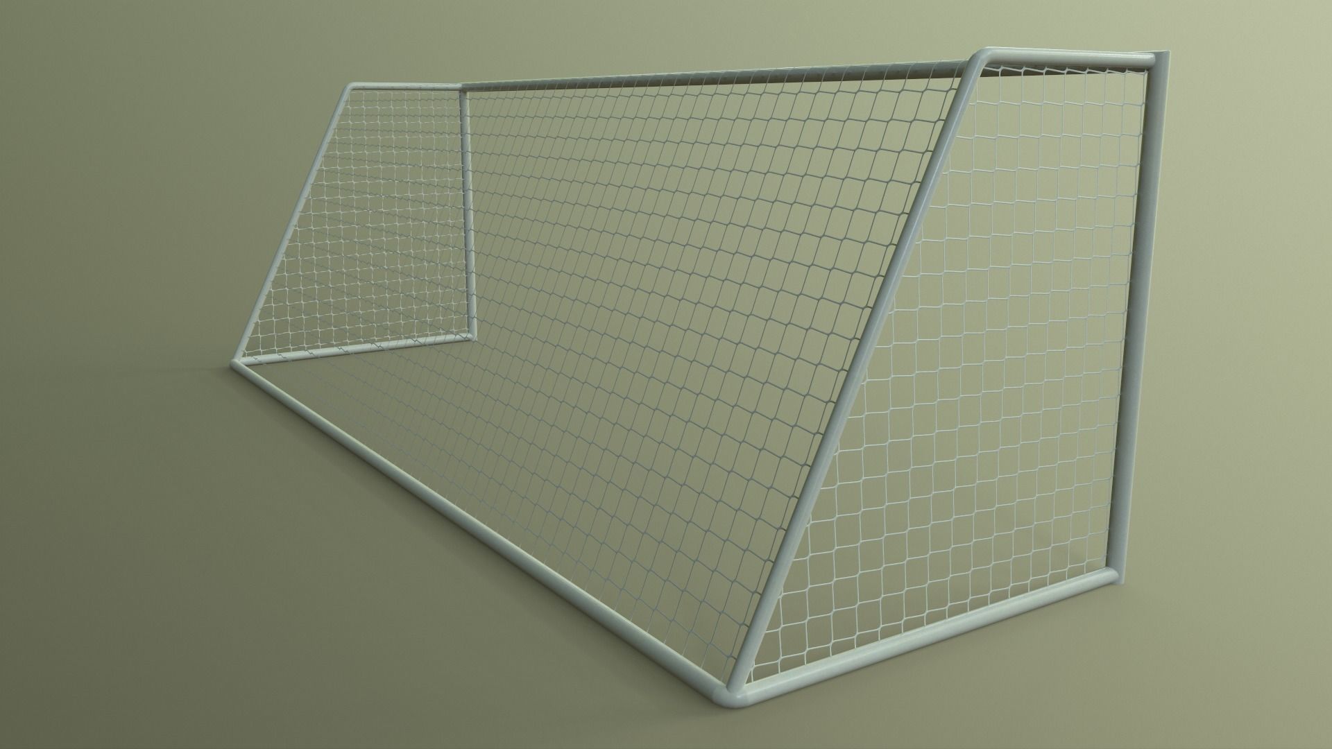 PBR Soccer Football Goal Post D Low-poly 3D model_12