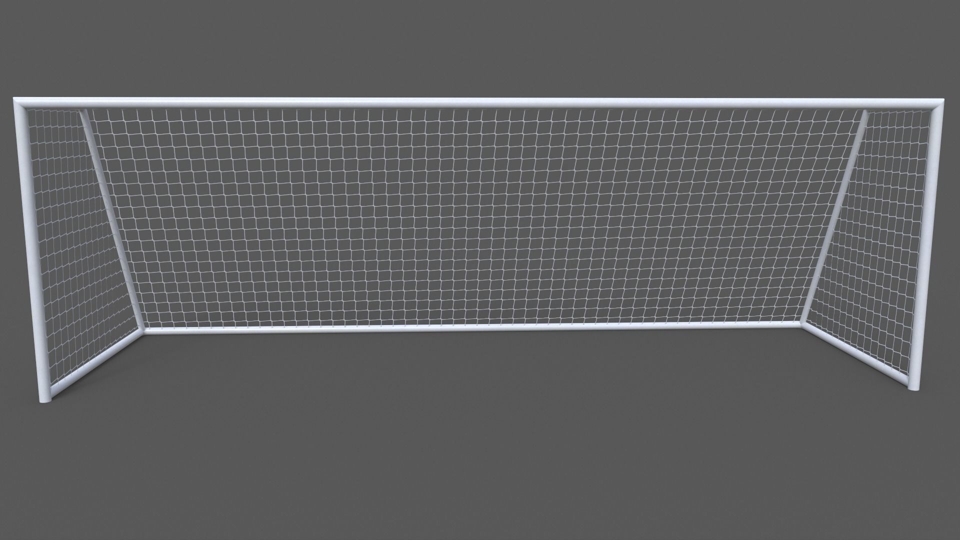 PBR Soccer Football Goal Post D Low-poly 3D model_3