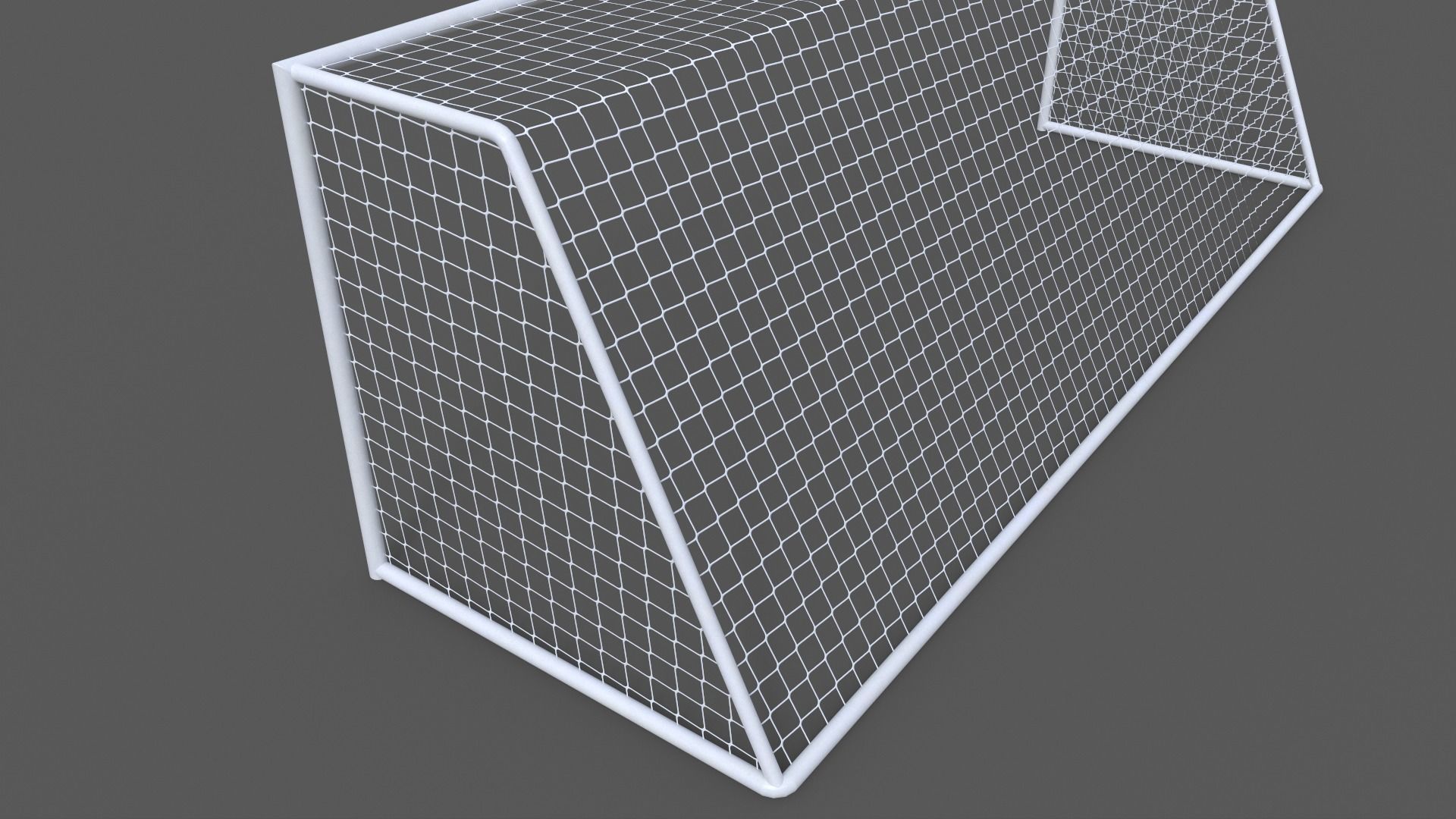 PBR Soccer Football Goal Post D Low-poly 3D model_8