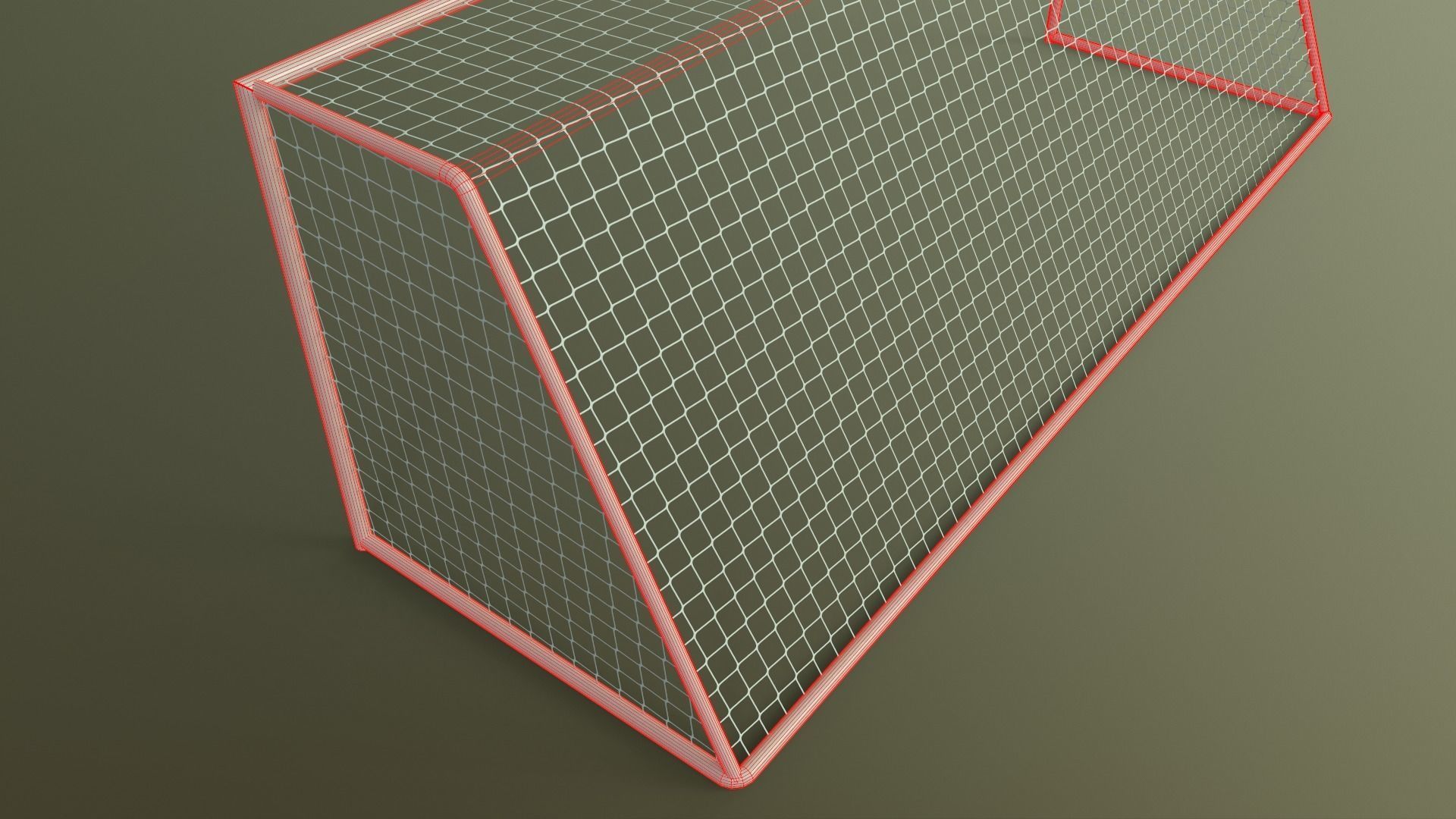 PBR Soccer Football Goal Post D Low-poly 3D model_22