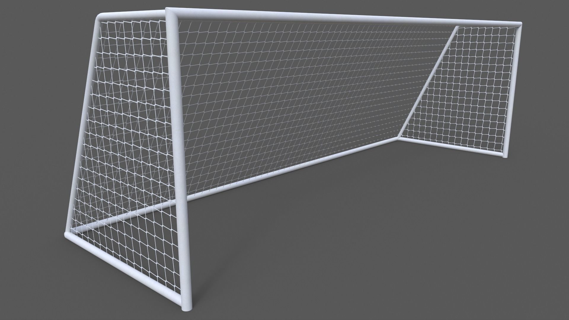 PBR Soccer Football Goal Post D Low-poly 3D model_4