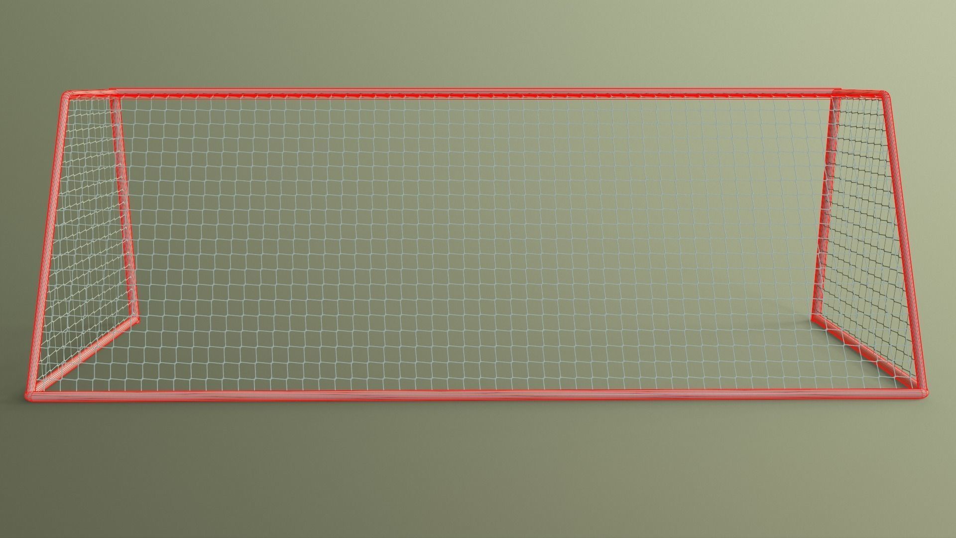 PBR Soccer Football Goal Post D Low-poly 3D model_20