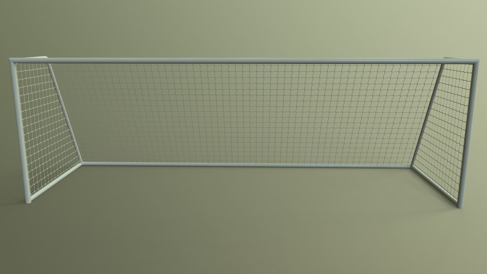 PBR Soccer Football Goal Post D Low-poly 3D model_10