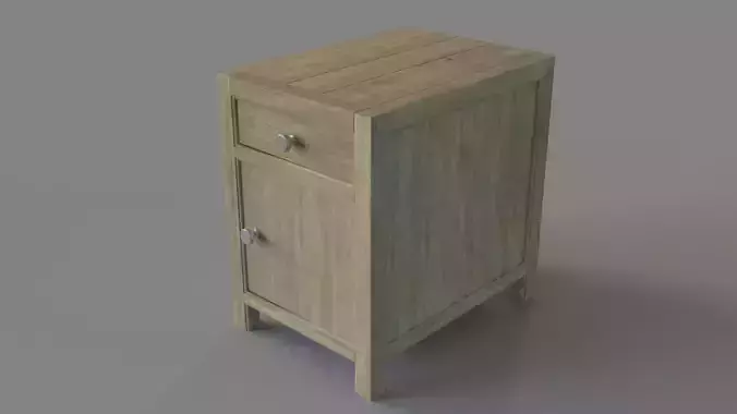 Living Room Surfrider Chairside Chest 3D model