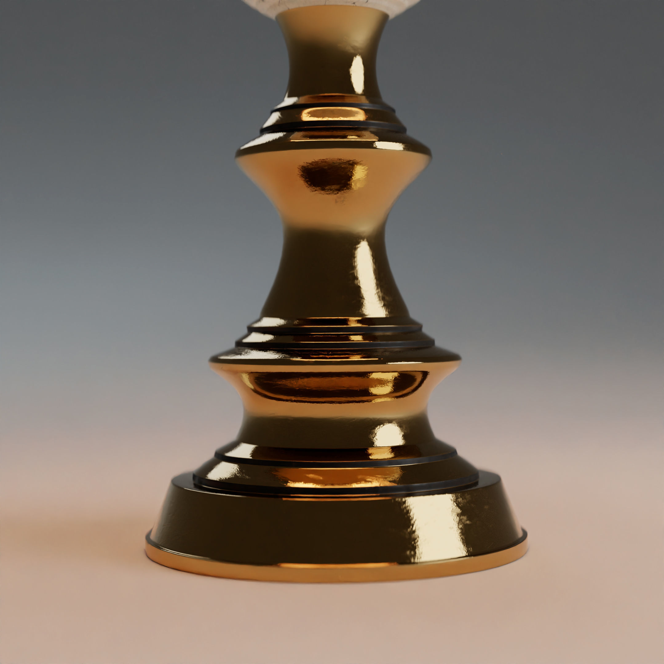 Photorealistic Vintage 1930s Stiffel Table Lamp 3D model_2