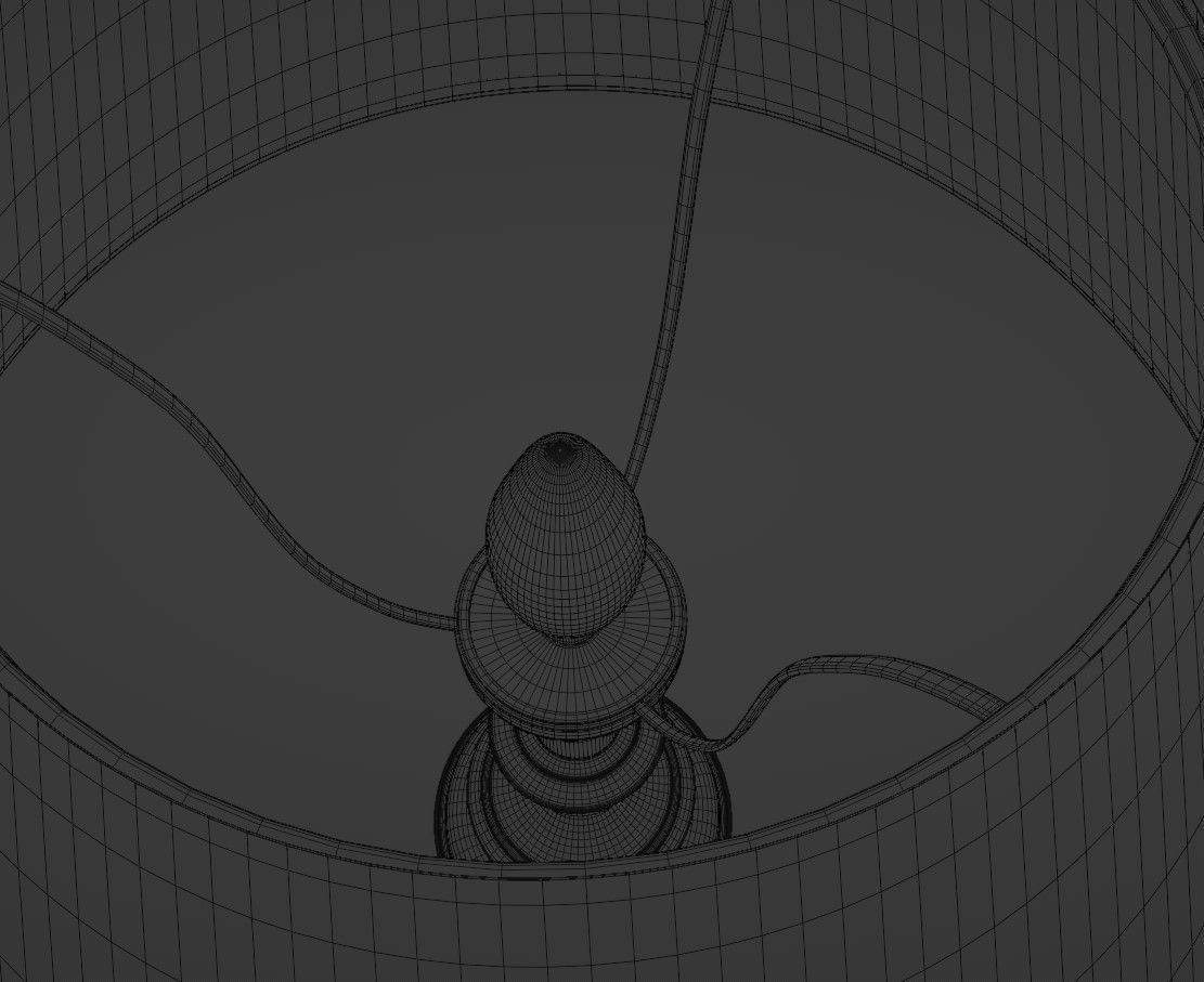 Photorealistic Vintage 1930s Stiffel Table Lamp 3D model_10