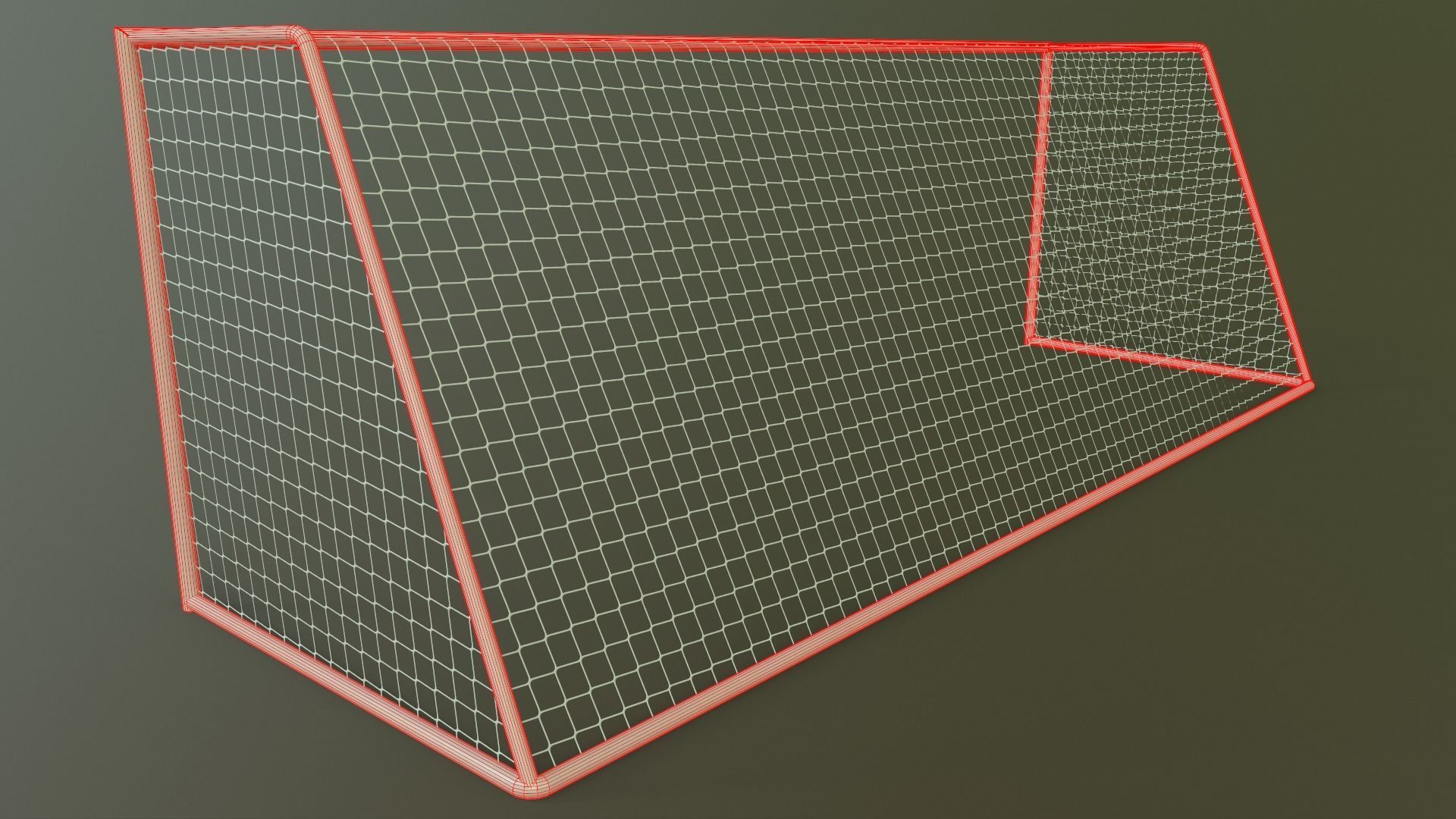 PBR Soccer Football Goal Post E Low-poly 3D model_20