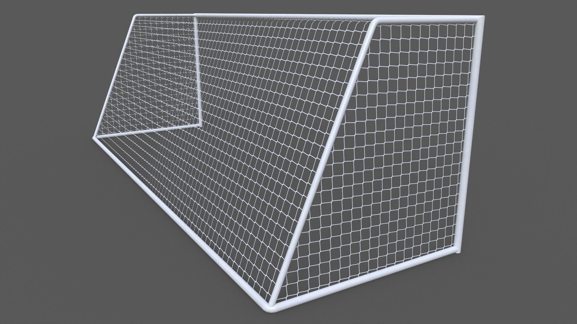PBR Soccer Football Goal Post E Low-poly 3D model_5