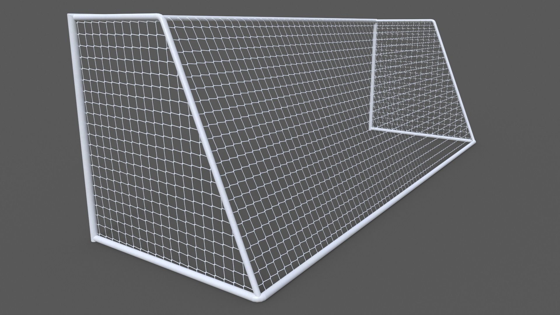 PBR Soccer Football Goal Post E Low-poly 3D model_7