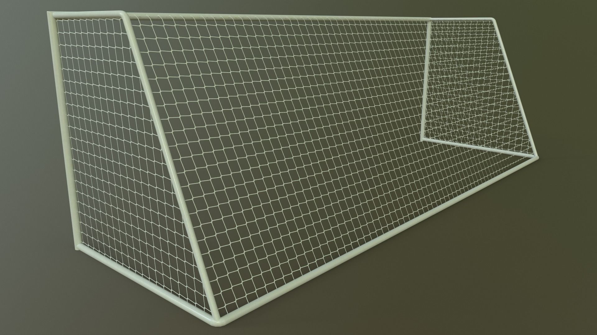 PBR Soccer Football Goal Post E Low-poly 3D model_13