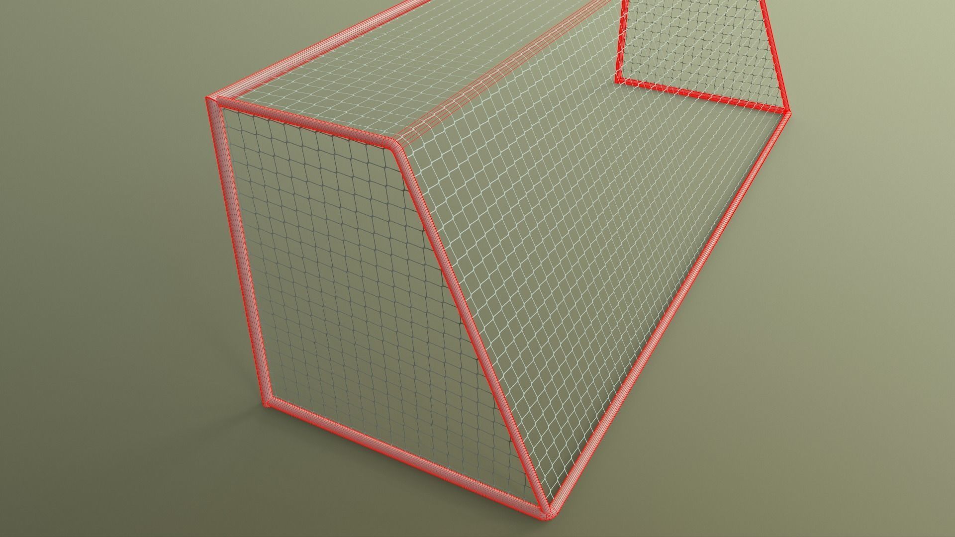 PBR Soccer Football Goal Post E Low-poly 3D model_22