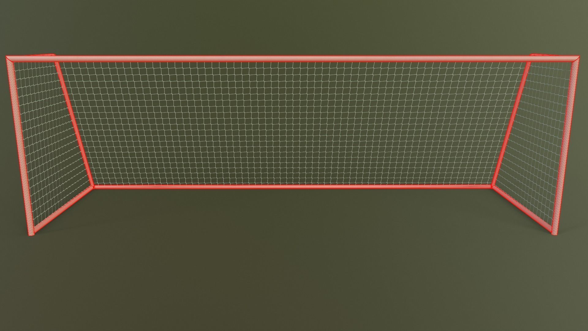 PBR Soccer Football Goal Post E Low-poly 3D model_17