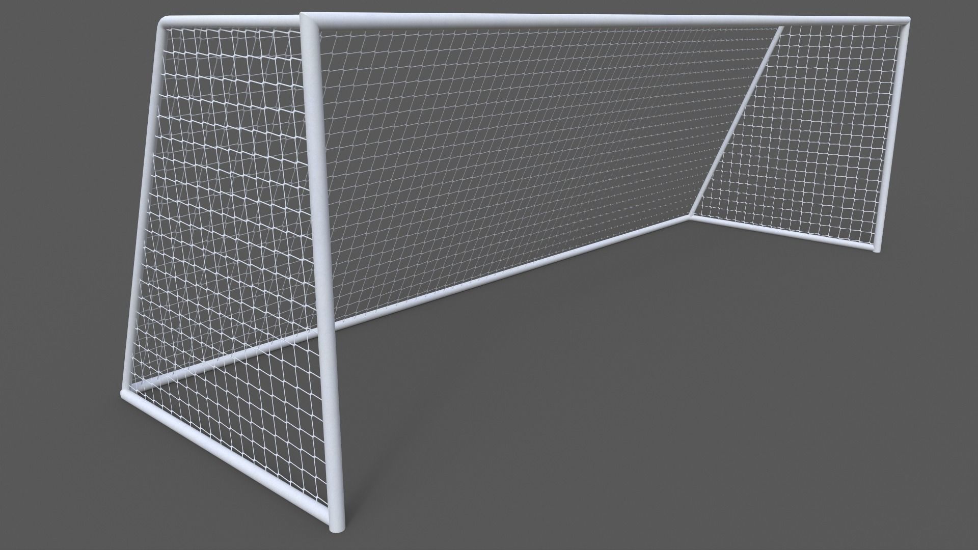 PBR Soccer Football Goal Post E Low-poly 3D model_4