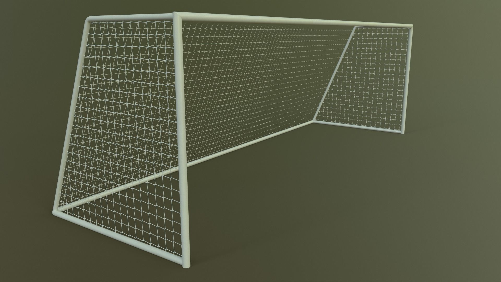 PBR Soccer Football Goal Post E Low-poly 3D model_11