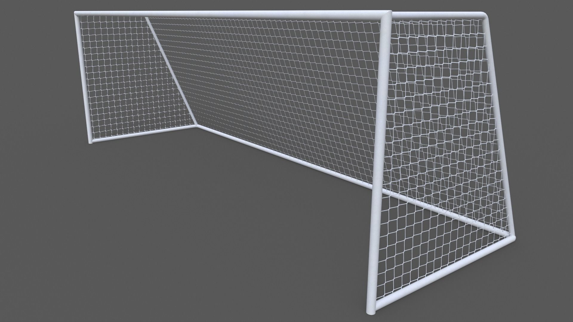 PBR Soccer Football Goal Post E Low-poly 3D model_2