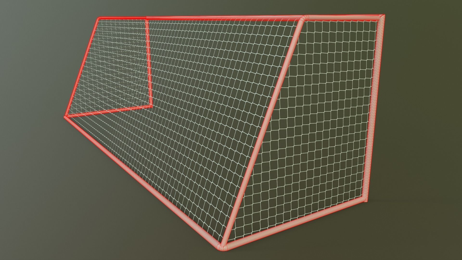 PBR Soccer Football Goal Post E Low-poly 3D model_21