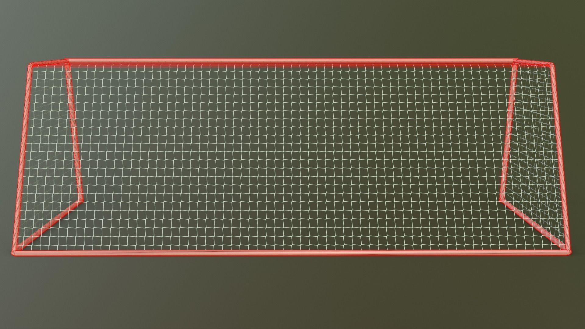 PBR Soccer Football Goal Post E Low-poly 3D model_19