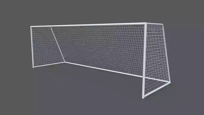 PBR Soccer Football Goal Post E Low-poly 3D model