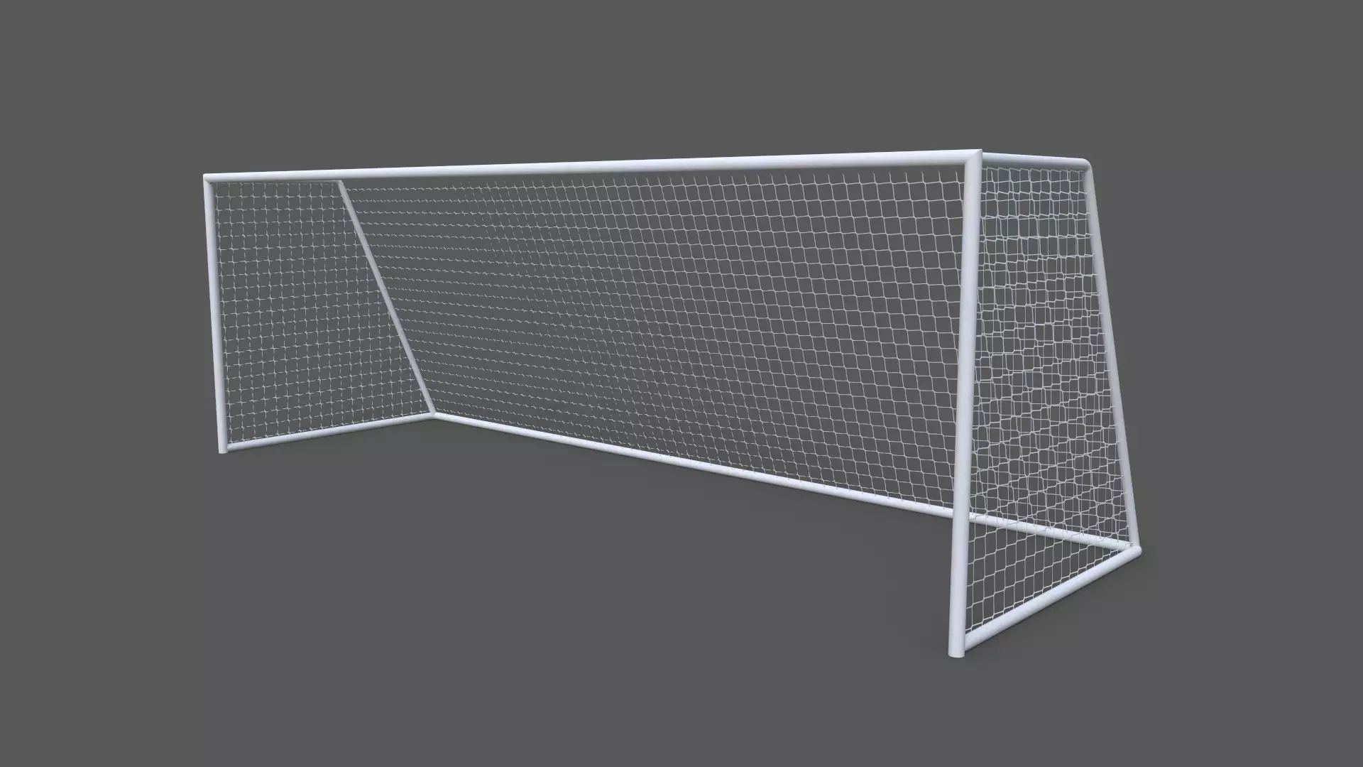 PBR Soccer Football Goal Post E Low-poly 3D model_0