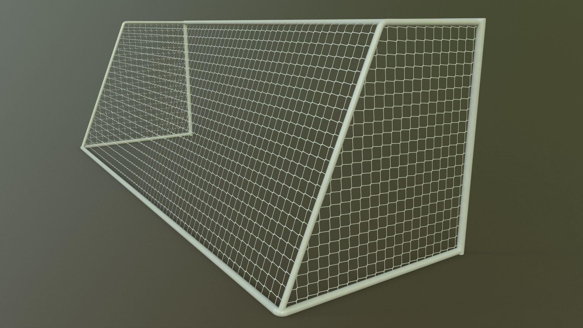 PBR Soccer Football Goal Post E Low-poly 3D model_14