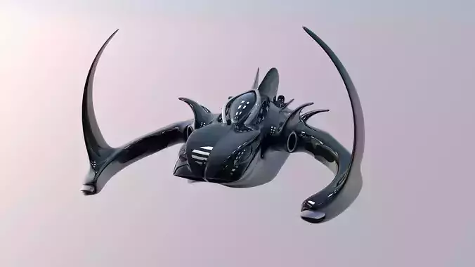 Spaceship Black sunrise