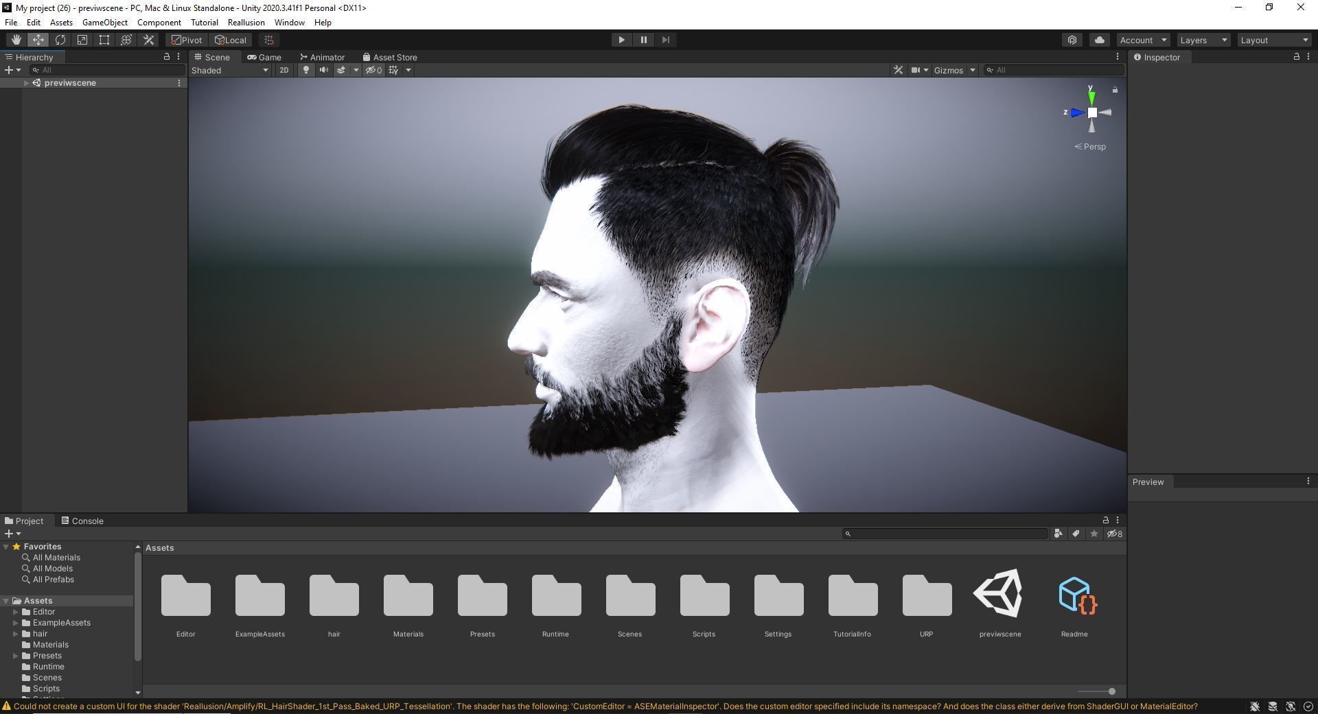 Realistic Hair Beard brows mustache p2 Low-poly 3D model_22