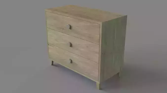 Bedroom Surfrider Bachelors Chest 3D model