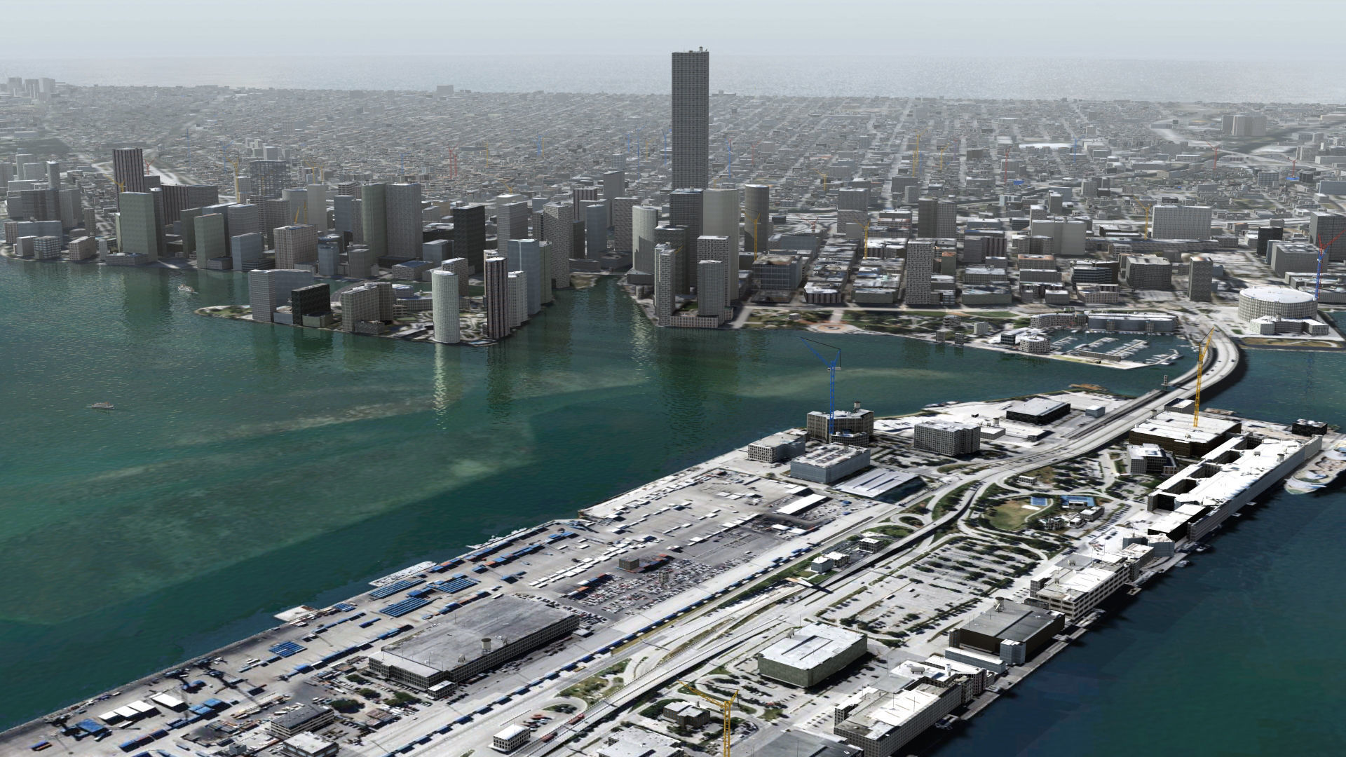 Miami City USA 3D model_15