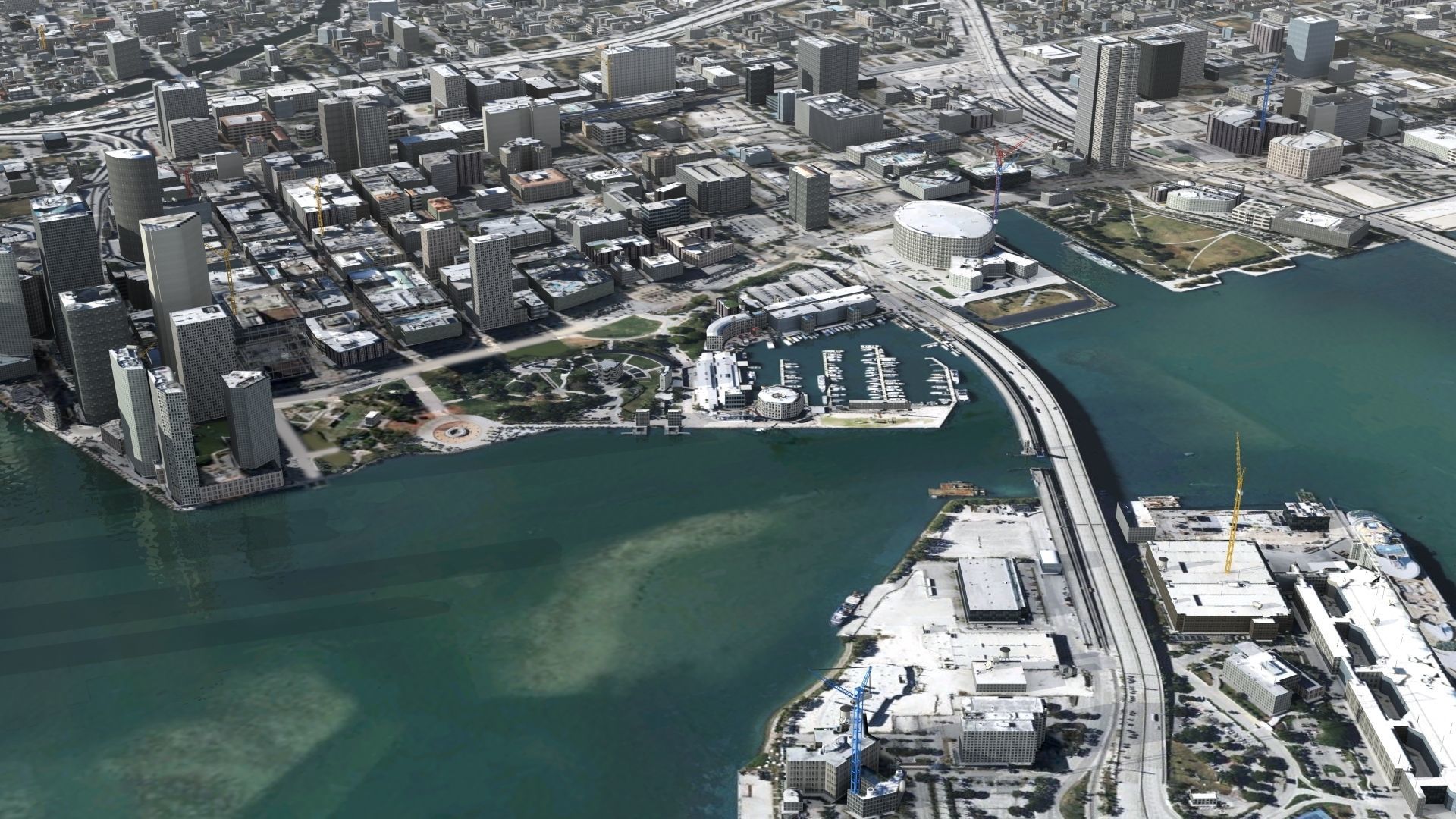 Miami City USA 3D model_10