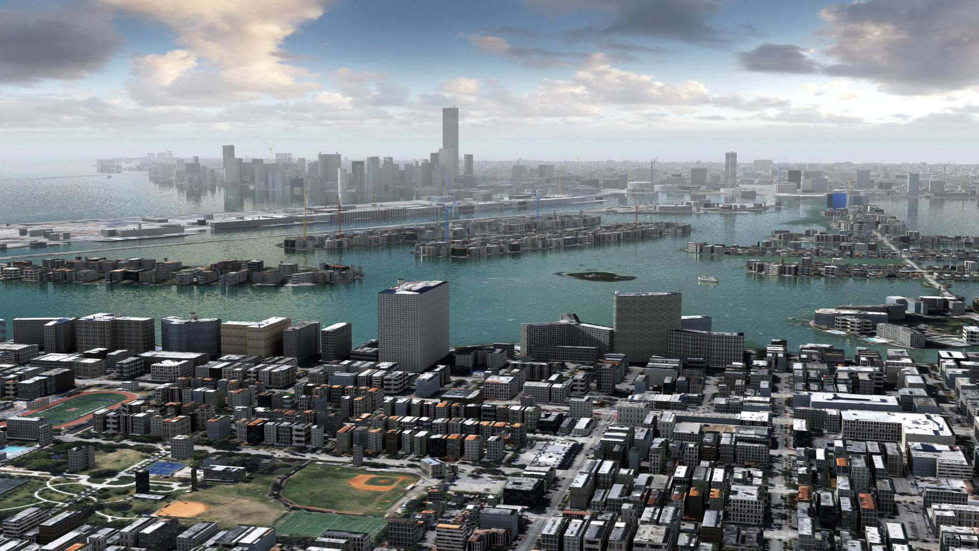 Miami City USA 3D model_14