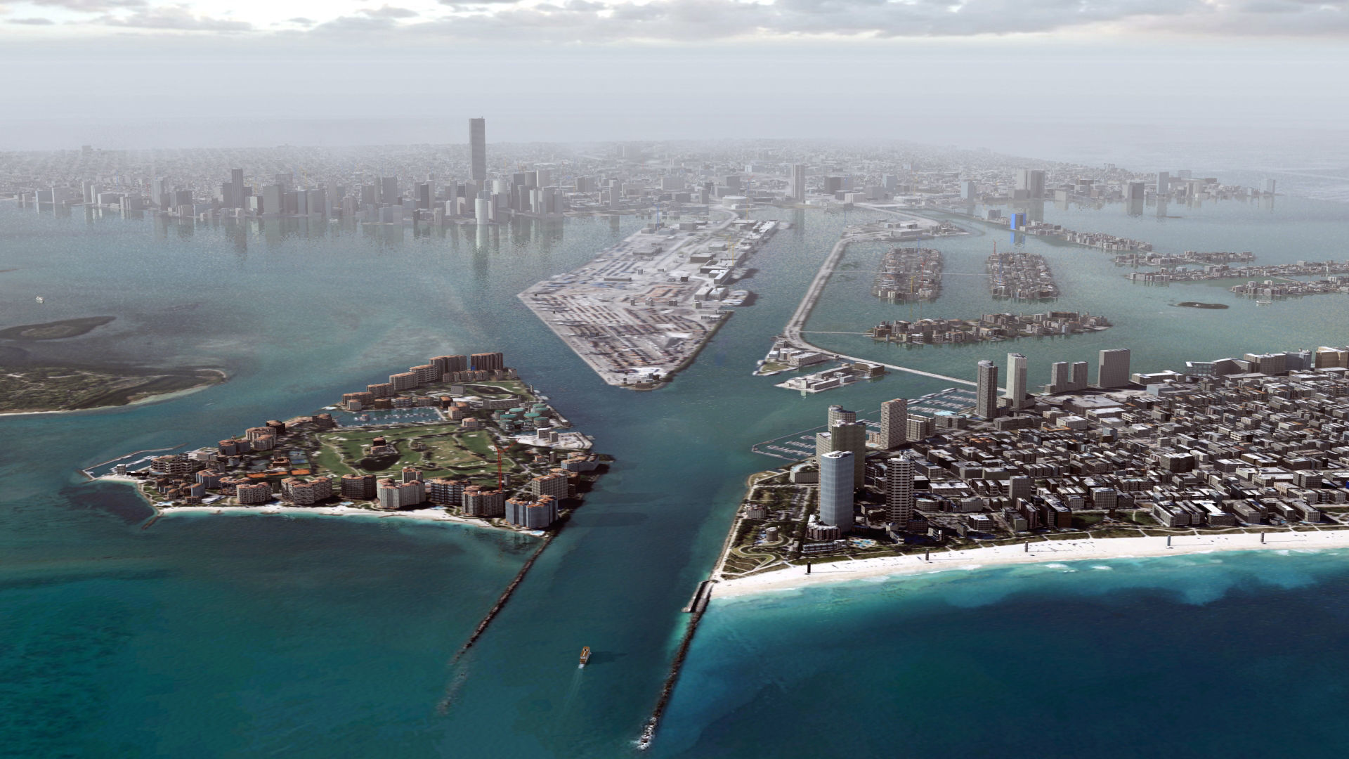 Miami City USA 3D model_17