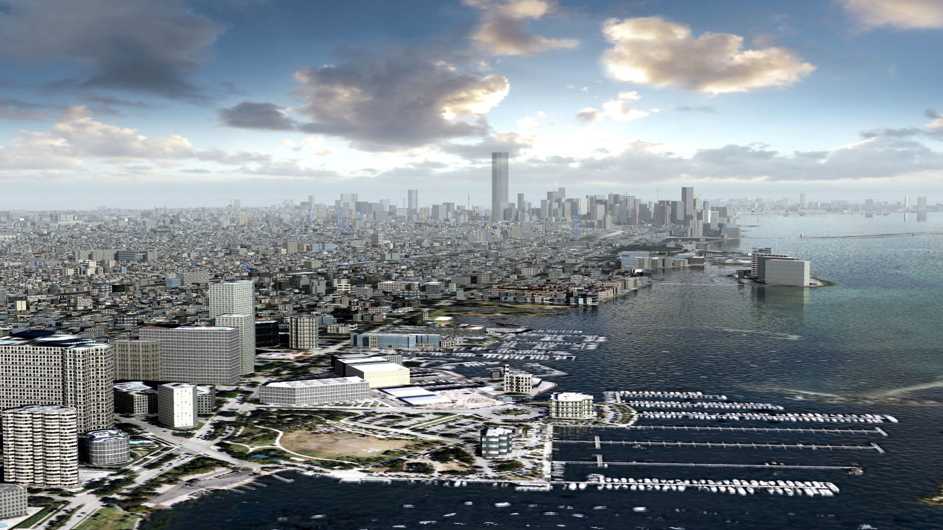 Miami City USA 3D model_26
