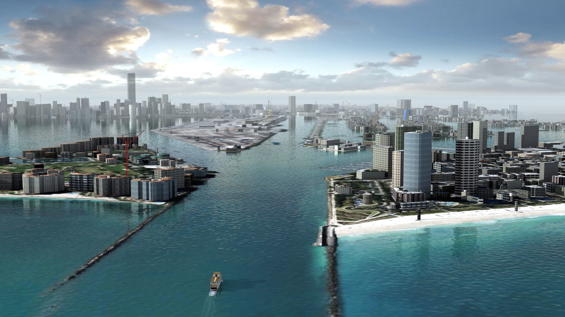 Miami City USA 3D model_6