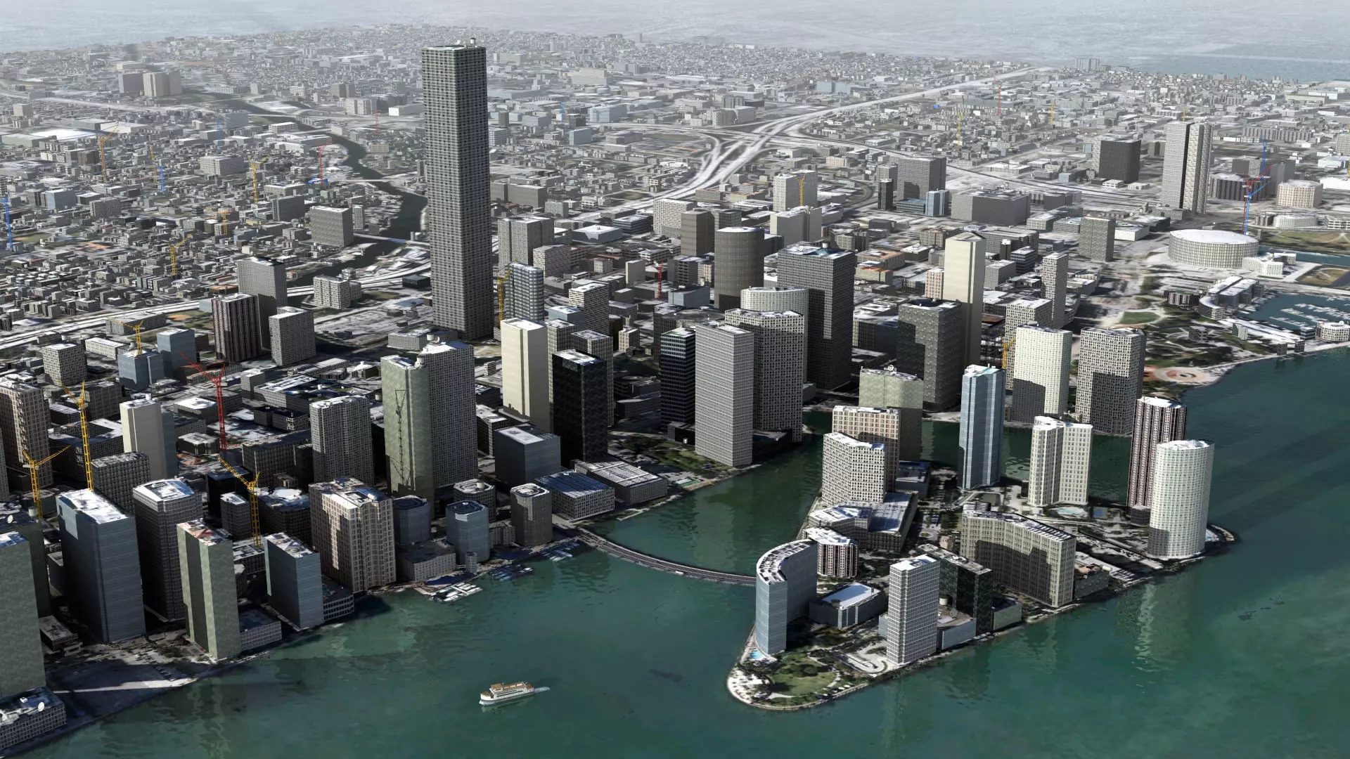 Miami City USA 3D model_0