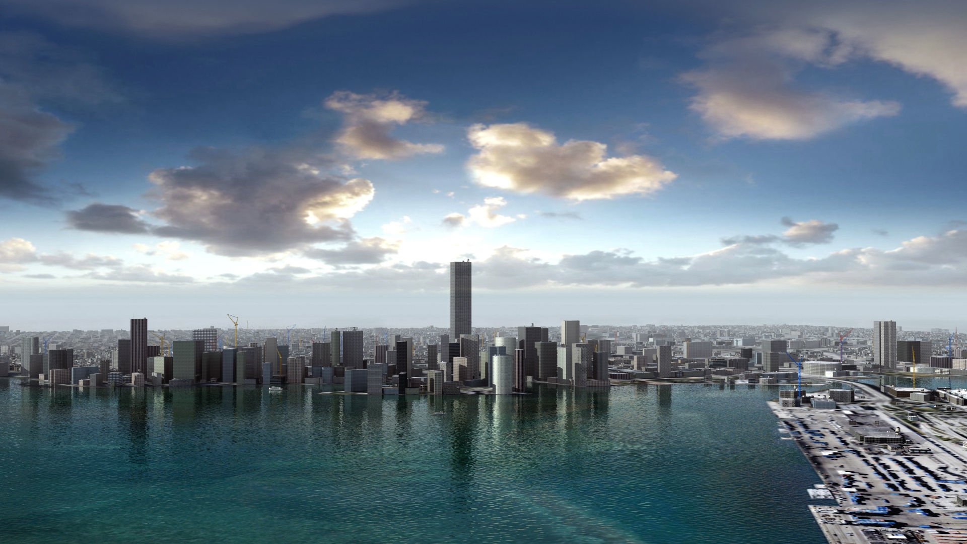 Miami City USA 3D model_27