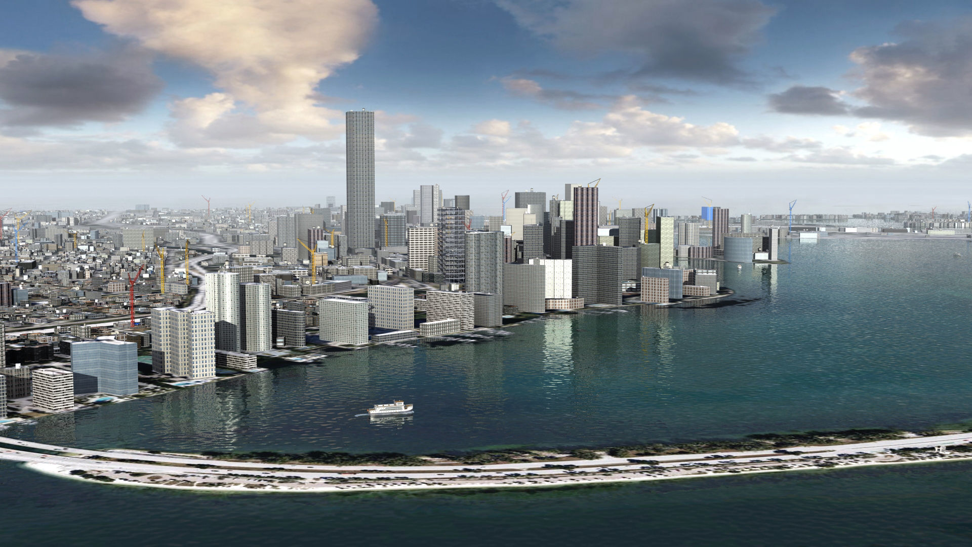 Miami City USA 3D model_13