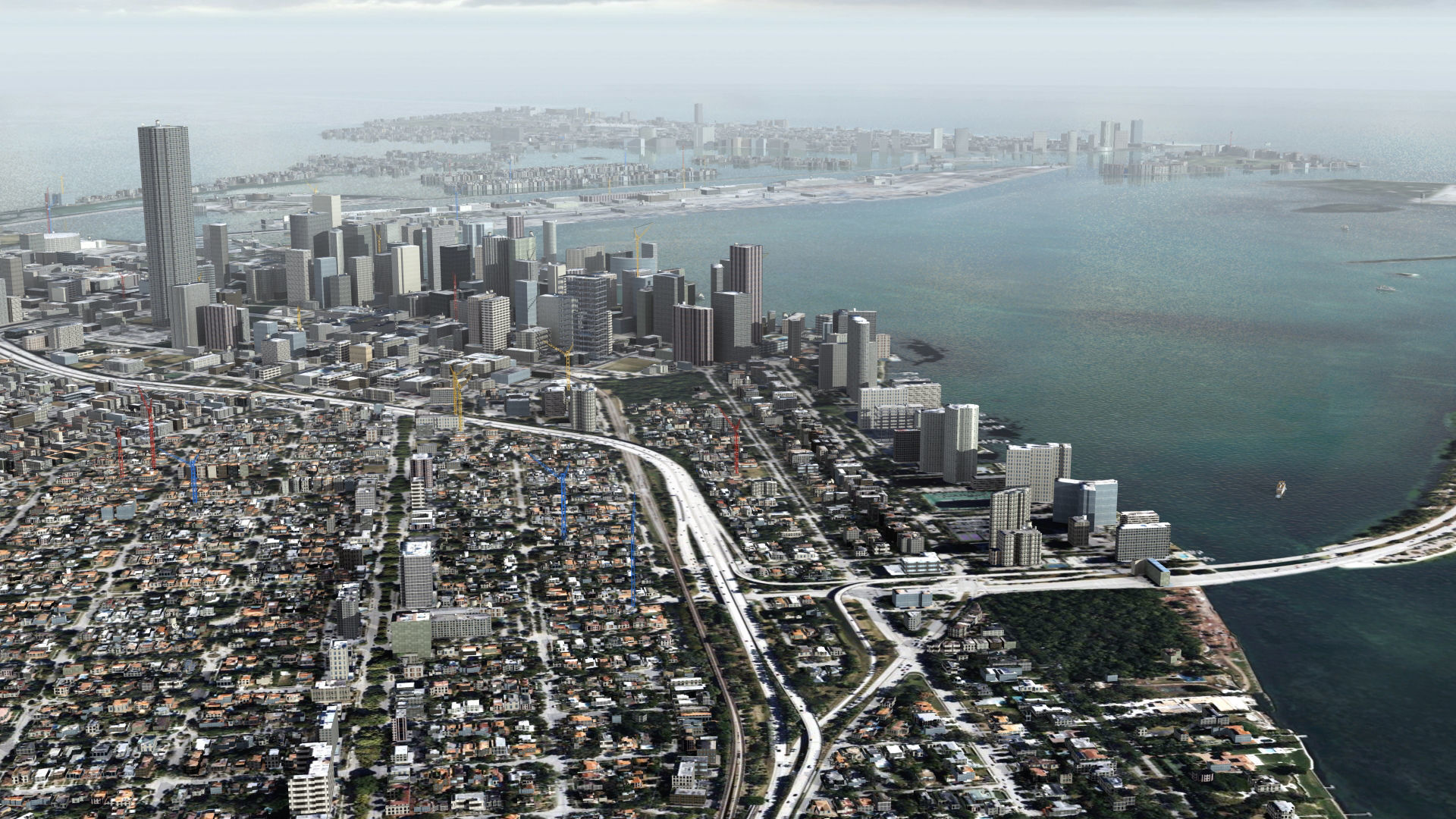Miami City USA 3D model_1