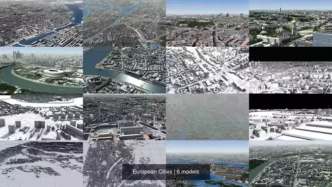 European Cities 3D Model Collection