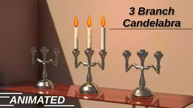 3 Branch Candelabra