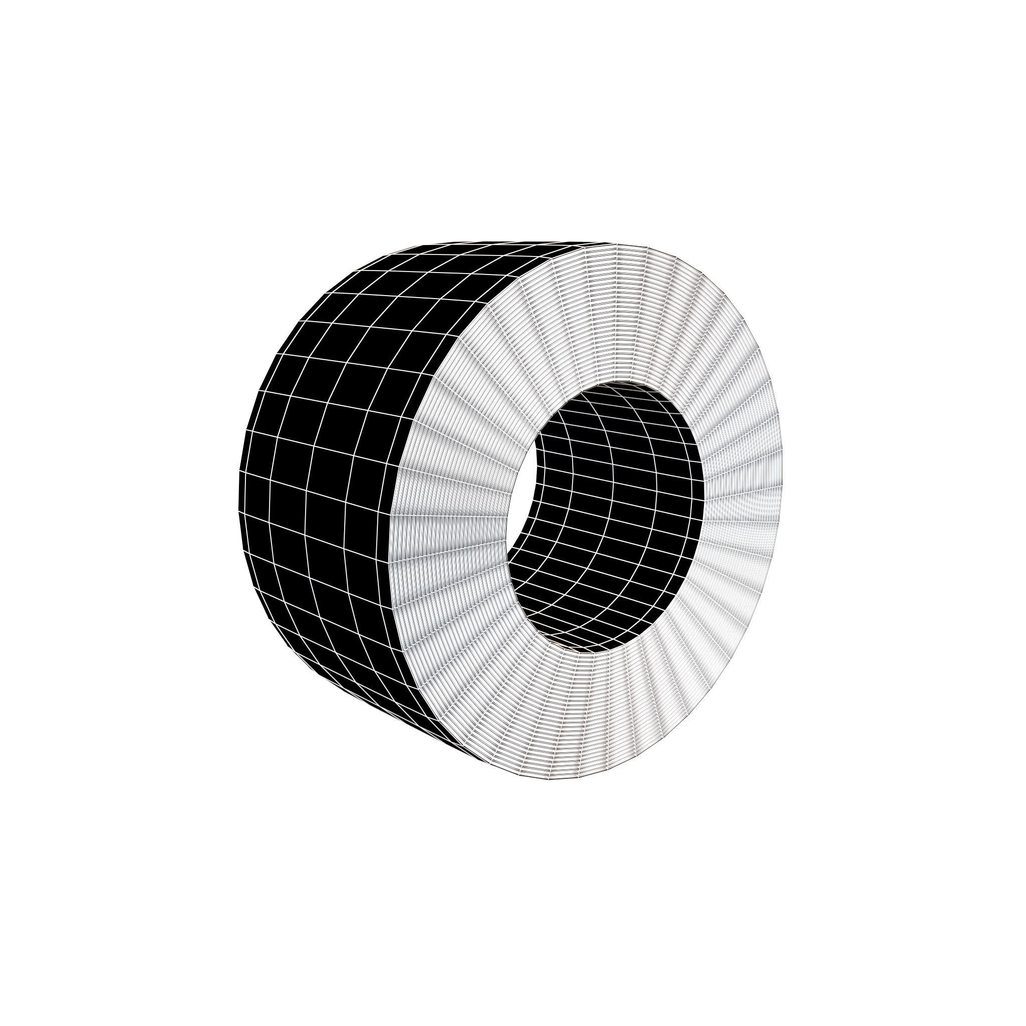 Metal Coil v1 001 Low-poly 3D model_5