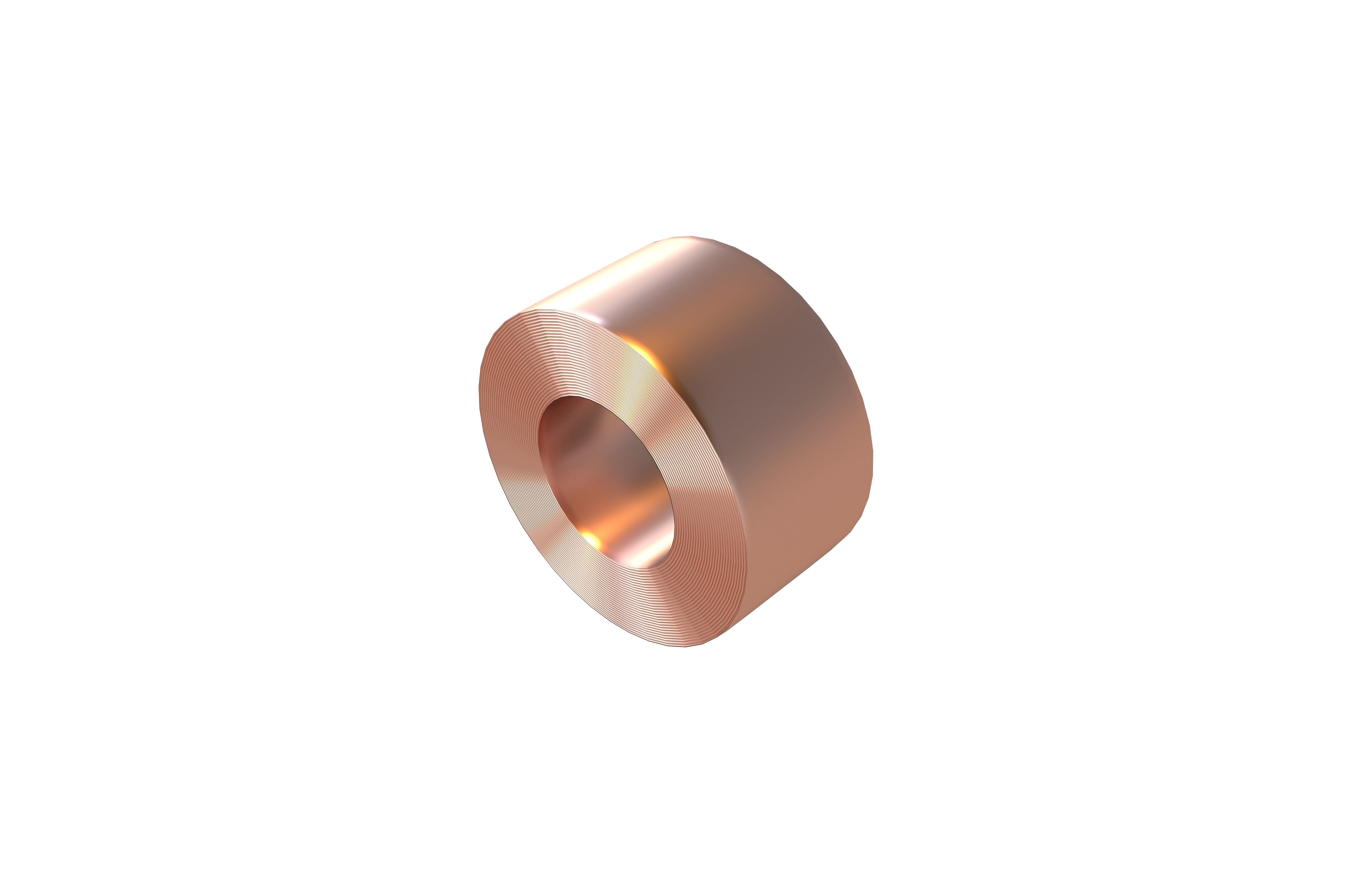 Metal Coil v1 003 Low-poly 3D model_3