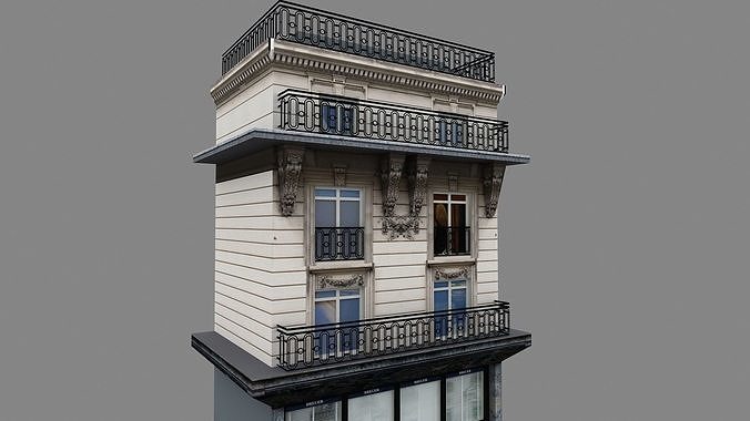Typical Parisian Apartment 3d Building 01 3D model 5