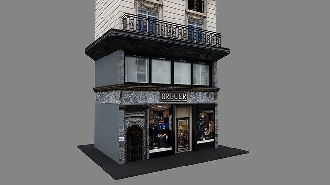 Typical Parisian Apartment 3d Building 01 3D model 4