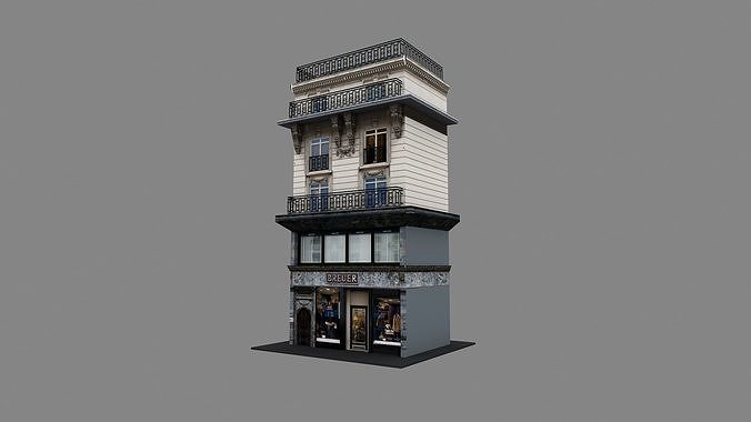 Typical Parisian Apartment 3d Building 01 3D model 6