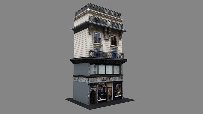 Typical Parisian Apartment 3d Building 01 3D model 2